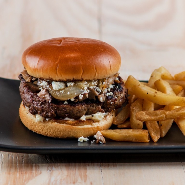 Mushroom & Bleu Cheese Burger